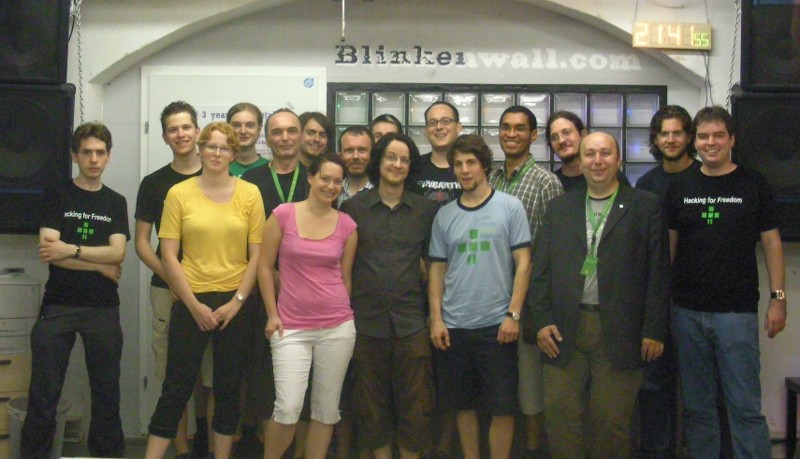 Picture taken at the Fellowship meeting on July 17, 2009, featuring Fellowship coordinator Matthias Kirschner